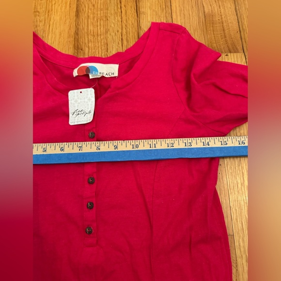 Free People FP Beach Womens Long Sleeve Miles of Beach Henley Mini Dress  S(v) - Picture 8 of 12